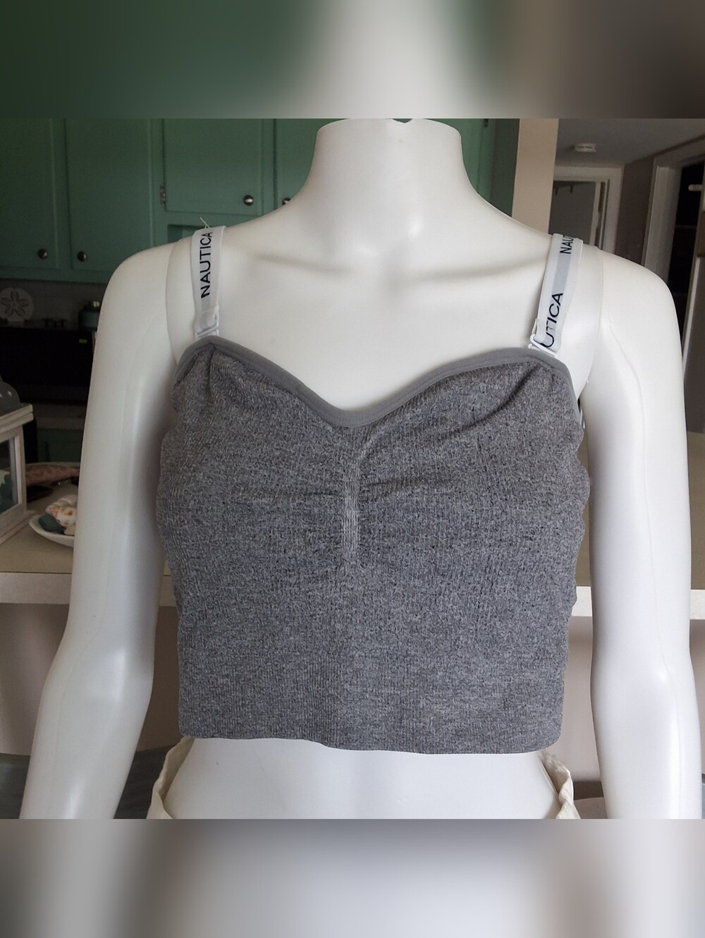 Nautica Women's Sports Bra Gray  Size 3 XL - NWOT